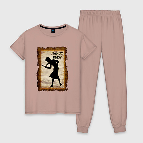 Женская пижама Нэнси Дрю Nancy Drew / Пыльно-розовый – фото 1