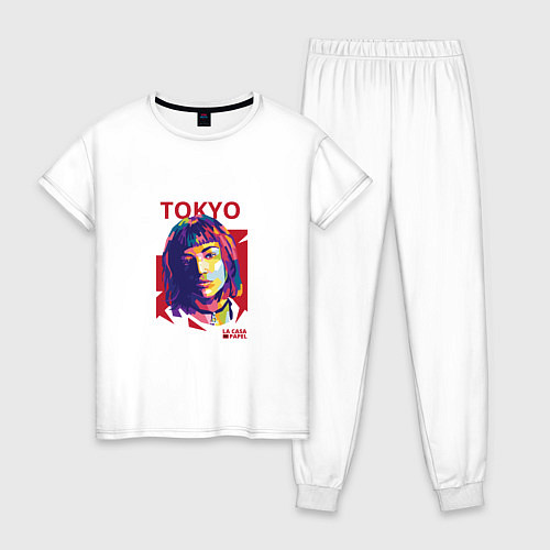 Женская пижама Tokyo - La Casa De Papel / Белый – фото 1