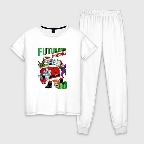 Женская пижама Christmas Futurama / Белый – фото 1