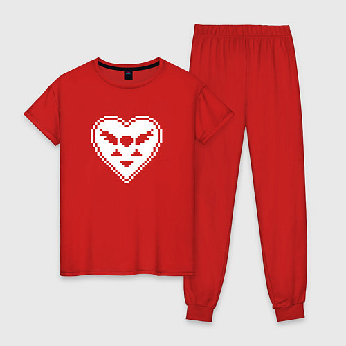 Женская пижама Deltarune - Сердце / Красный – фото 1