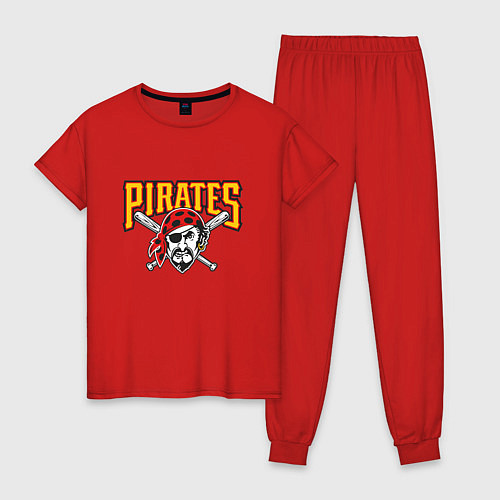 Женская пижама Pittsburgh Pirates - baseball team / Красный – фото 1