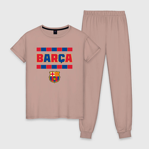 Женская пижама Barcelona FC ФК Барселона / Пыльно-розовый – фото 1