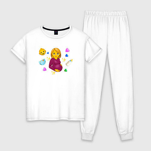 Женская пижама Приятные хлопоты / Белый – фото 1