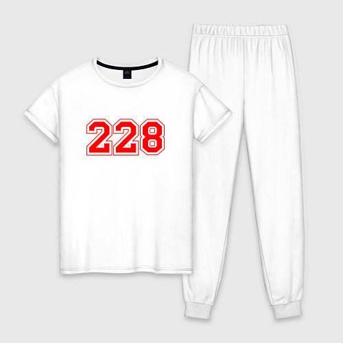 Женская пижама 228 рэп / Белый – фото 1
