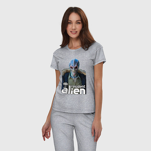 Женская пижама Resident alien / Меланж – фото 3