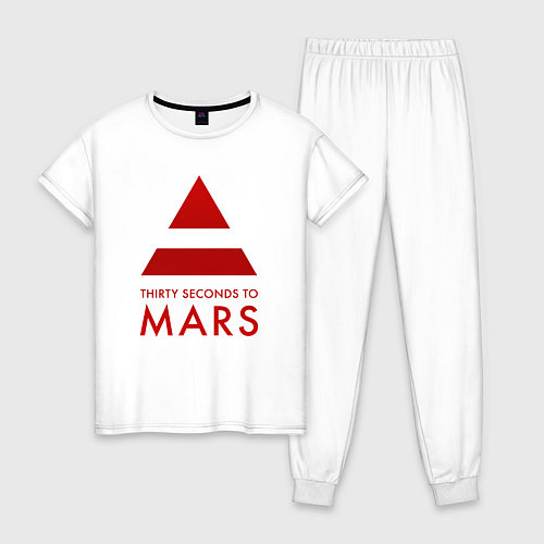 Женская пижама 30 Seconds to Mars - Рок / Белый – фото 1