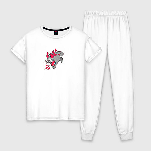 Женская пижама Дымчатая Пантера / Белый – фото 1