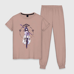 Пижама хлопковая женская Сёгун в деле, цвет: пыльно-розовый