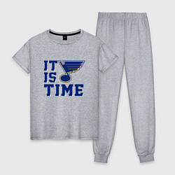 Женская пижама It is St Louis Blues time Сент Луис Блюз