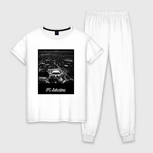 Женская пижама FC Barcelona Camp Nou 2022 / Белый – фото 1