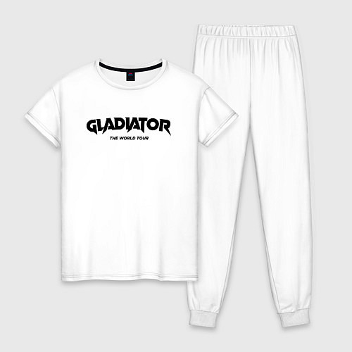 Женская пижама Глад Валакас Тур / Белый – фото 1