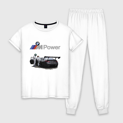 Женская пижама BMW Motorsport M Power Racing Team / Белый – фото 1