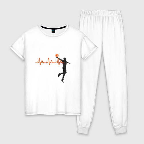 Женская пижама Basketball Pulse / Белый – фото 1