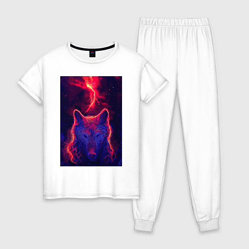 Женская пижама Огненная морда / Белый – фото 1