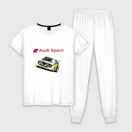Женская пижама Audi Racing team Power / Белый – фото 1