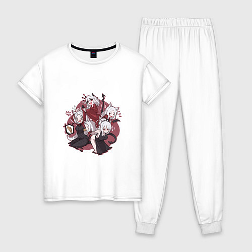 Женская пижама Девушки HellTaker / Белый – фото 1