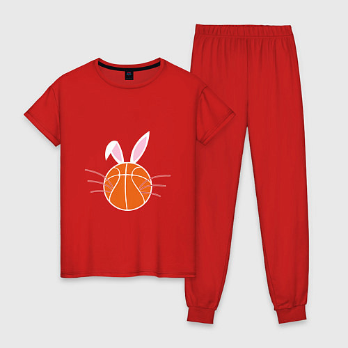 Женская пижама Basketball Bunny / Красный – фото 1