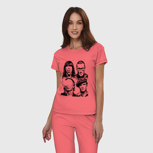 Женская пижама RHCP faces / Коралловый – фото 3