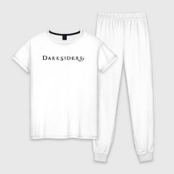 Пижама хлопковая женская Darksiders 2, цвет: белый