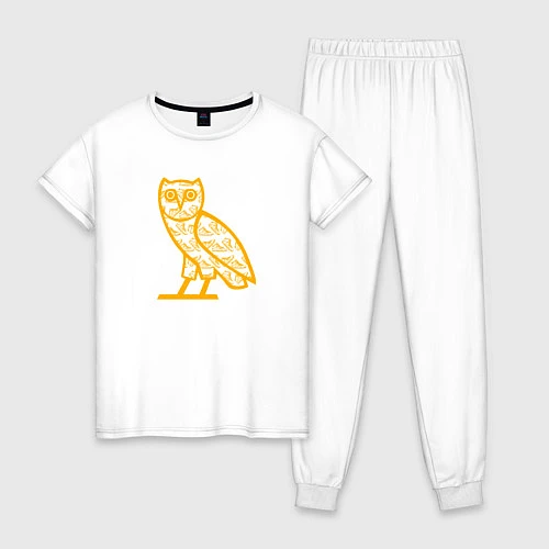 Женская пижама Drake сова / Белый – фото 1
