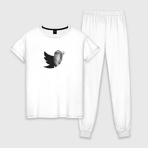 Женская пижама Илон Маск купил Твиттер / Белый – фото 1