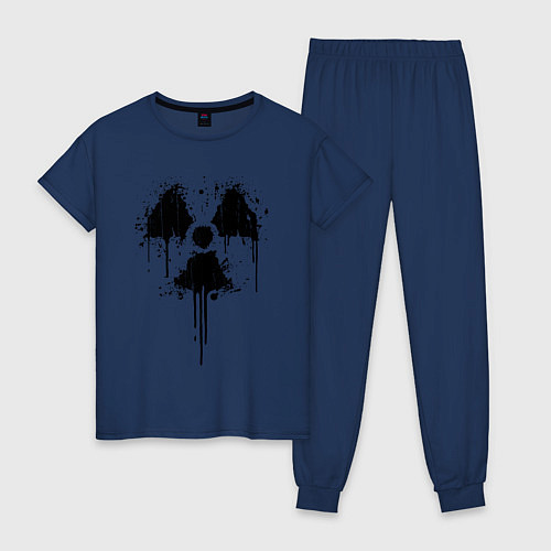 Женская пижама Атомный символ / Тёмно-синий – фото 1