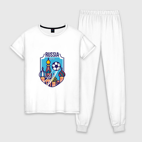 Женская пижама Russia 2018 / Белый – фото 1