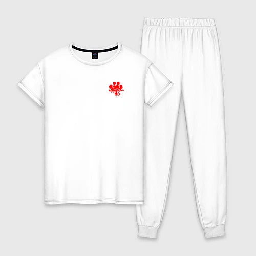 Женская пижама Noize mc - кармашек / Белый – фото 1