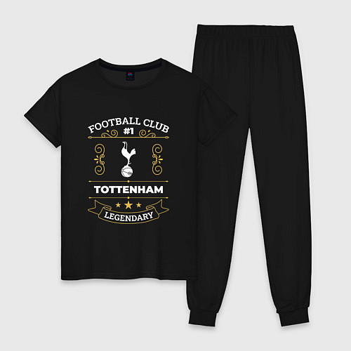 Женская пижама Tottenham - FC 1 / Черный – фото 1