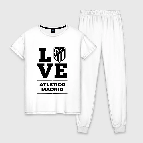 Женская пижама Atletico Madrid Love Классика / Белый – фото 1