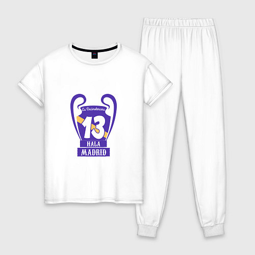 Женская пижама Hala Madrid 13 / Белый – фото 1