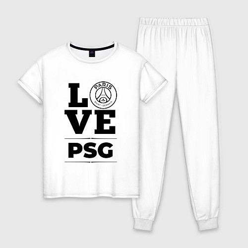 Женская пижама PSG Love Классика / Белый – фото 1