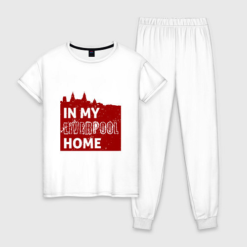 Женская пижама Home - Liverpool / Белый – фото 1
