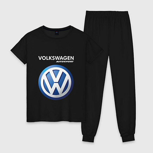 Женская пижама VOLKSWAGEN Autosport / Черный – фото 1