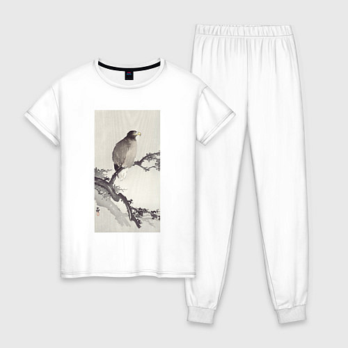 Женская пижама White-tailed Eagle on Branch / Белый – фото 1