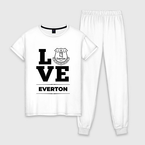 Женская пижама Everton Love Классика / Белый – фото 1