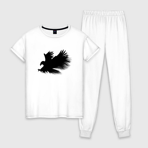Женская пижама Орел из дыма / Белый – фото 1