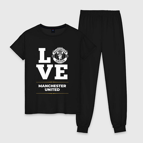 Женская пижама Manchester United Love Classic / Черный – фото 1