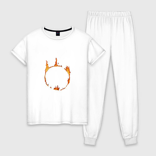 Женская пижама Dark Souls Знак тьмы / Белый – фото 1