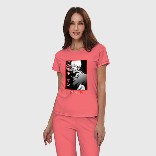 Женская пижама Kaneki KenКанеки Кен / Коралловый – фото 3
