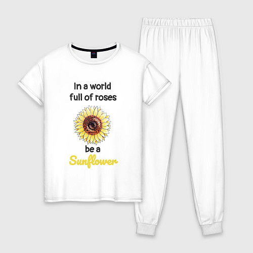 Женская пижама Be a Sunflower / Белый – фото 1