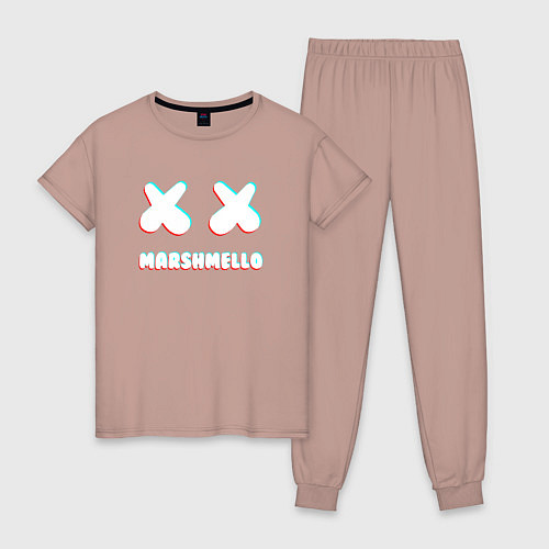 Женская пижама MARSHMELLO МАРШМЕЛЛОУ NEON / Пыльно-розовый – фото 1