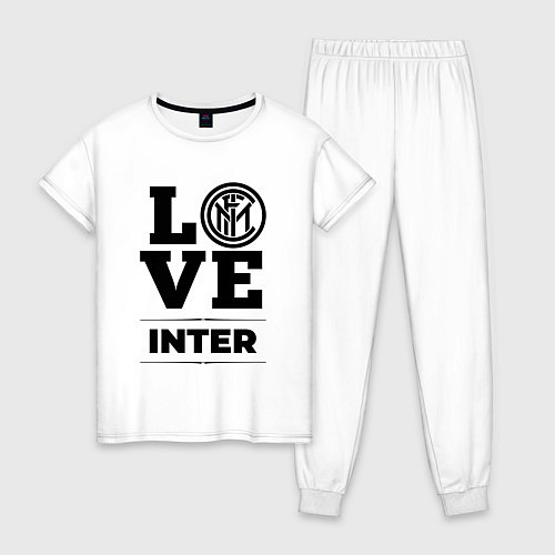 Женская пижама Inter Love Классика / Белый – фото 1
