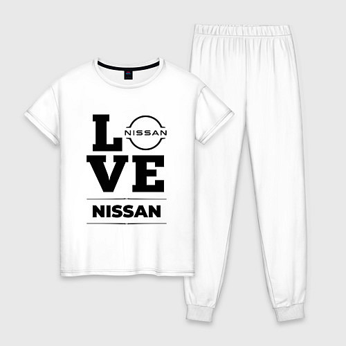 Женская пижама Nissan Love Classic / Белый – фото 1
