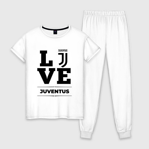 Женская пижама Juventus Love Классика / Белый – фото 1