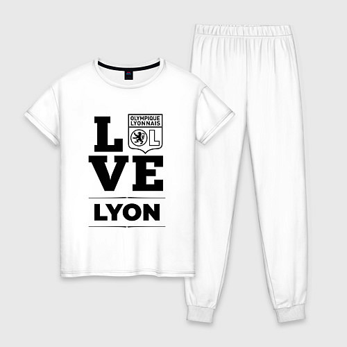 Женская пижама Lyon Love Классика / Белый – фото 1