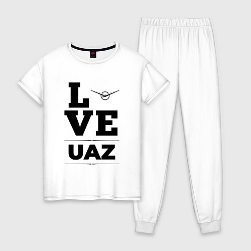 Женская пижама UAZ Love Classic / Белый – фото 1