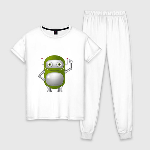 Женская пижама CYBERNETIC ROBOT / Белый – фото 1