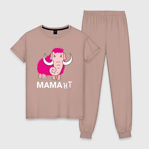 Женская пижама Мама нт / Пыльно-розовый – фото 1
