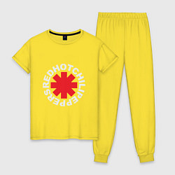 Пижама хлопковая женская Peppers - Logo, цвет: желтый